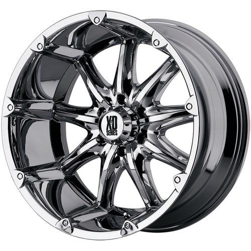 20x9 chrome xd xd779 badlands 5x135 -12 rims trail grappler 295/55/20