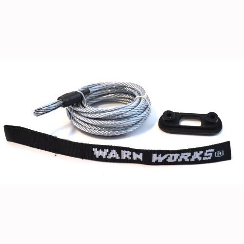 76065 warn works pullzall wire rope assembly