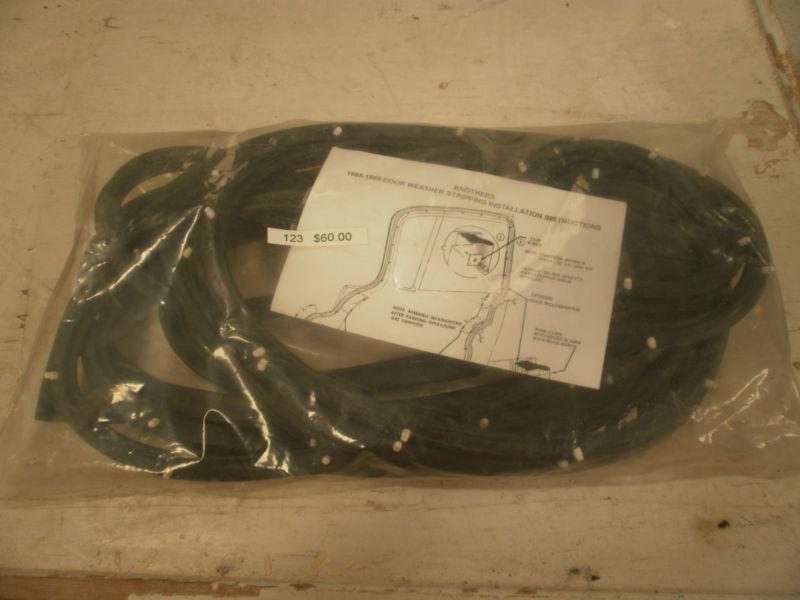 Metro door seal 68-74 2 dr gm 'x' body, 71-74 nova ventura, 73-74 apollo