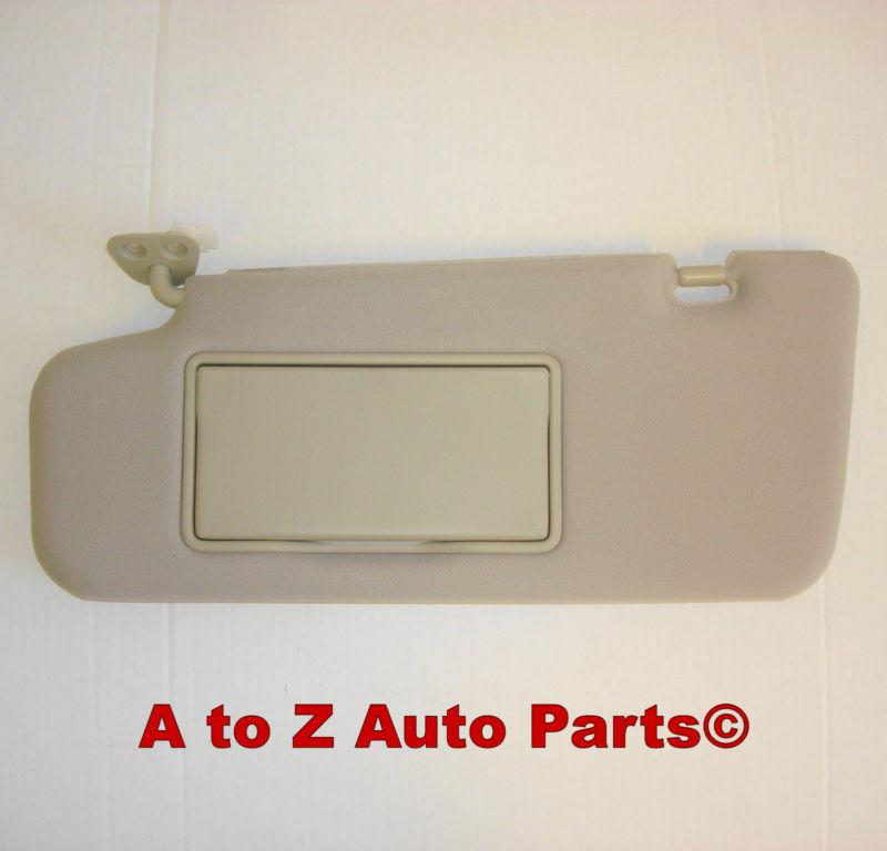 New 2006-2007 nissan murano beige (g) driver or left sun visor  assembly, oem 