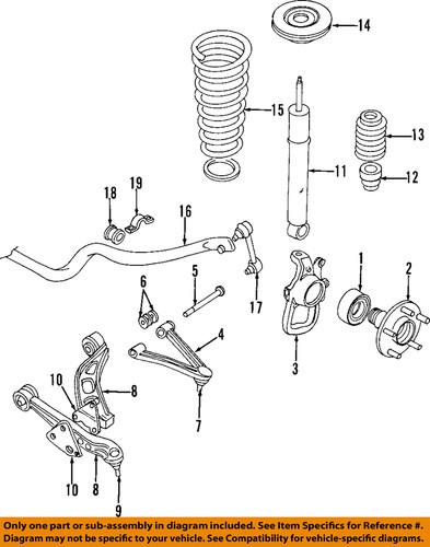 Jaguar oem mja2150ba front suspension-bumper