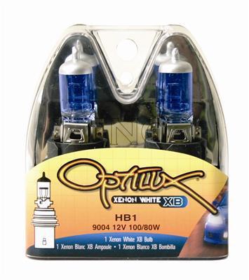 Hella h71070327 bulbs optilux xenon white xb 9004 80/100 watts blue pair