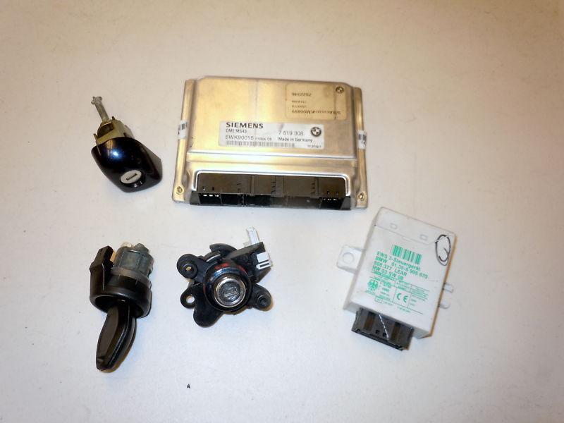 Bmw e46 330i 2002  dme ews set engine + transmission computer key auto