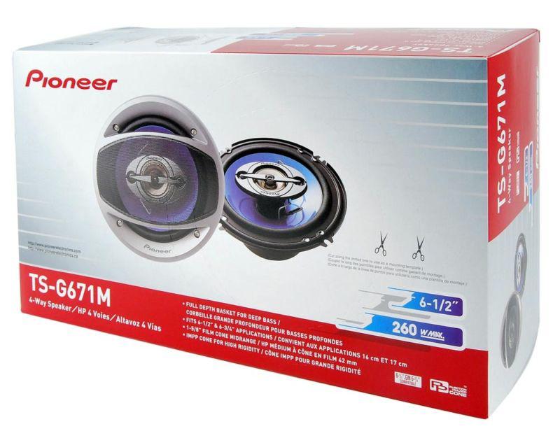 Pioneer ts-g671m +3yr waranty car 6.5" 520w speakers tsg671m speaker pair 6 1/2"