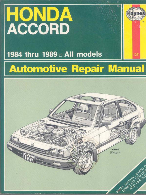 Haynes honda accord, 1984-89 by colin brown, larry warren and john harold haynes