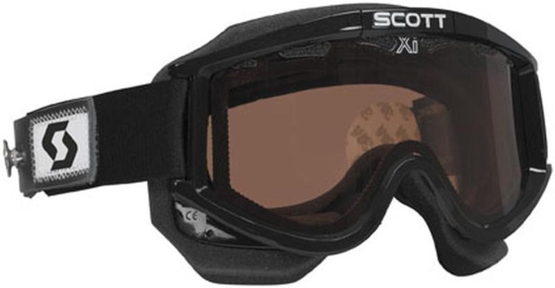 New scott 87 otg snowcross speed strap adult goggles, black, one size