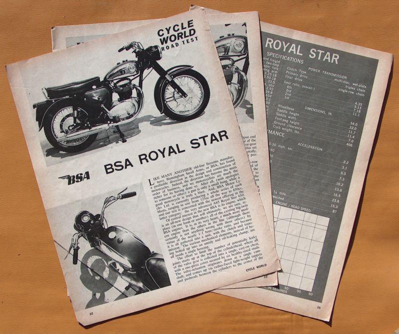 0406   cycle world road test: 1962 bsa a65 royal star!