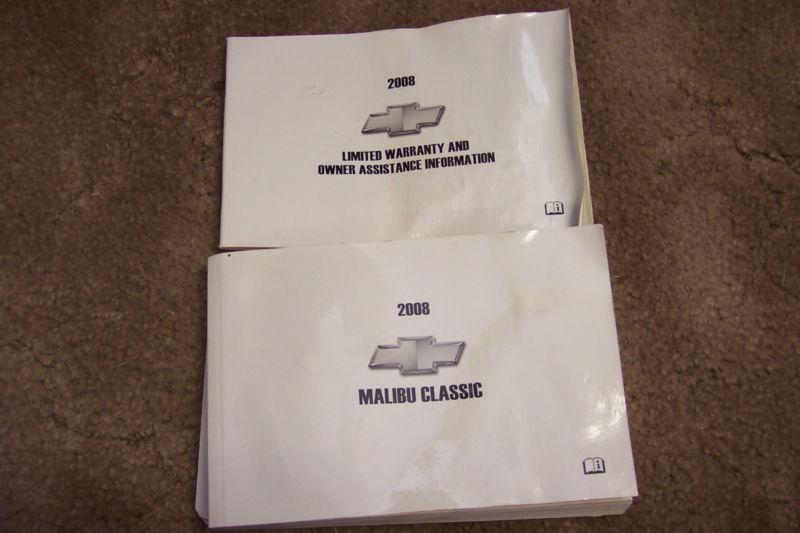 2008 chevrolet  malibu classic  owners manual 