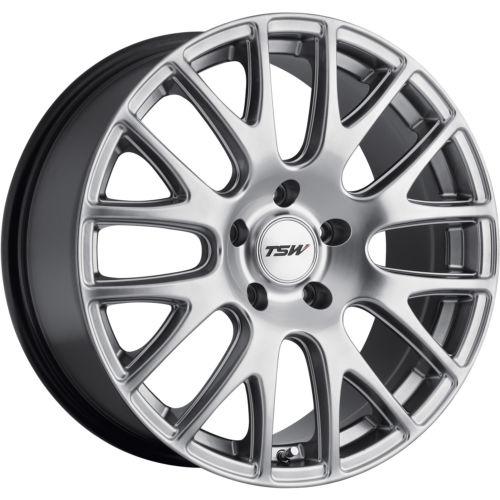 18x9.5 hypersilver tsw mugello wheels 5x4.5 +40 ford edge flex mustang