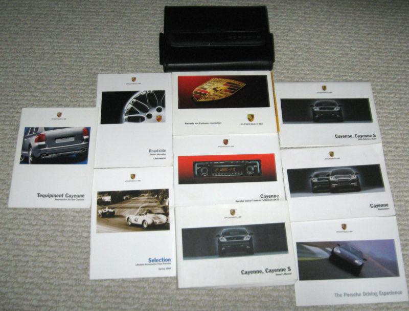 2004 porsche cayenne / cayenne s owner's manual with case