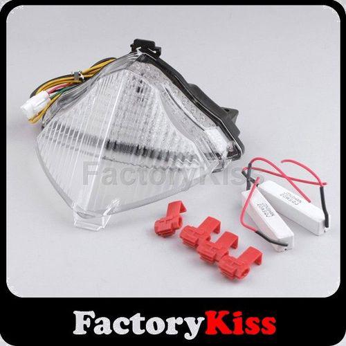 Gau new integrated motorcycle led tail+turn light for yamaha yzf r1 clean