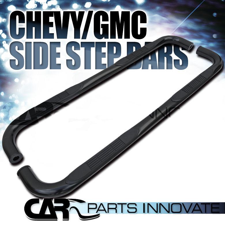 00-12 tahoe yukon 4dr 01-12 escalade 3" black stainless steel side step nerf bar