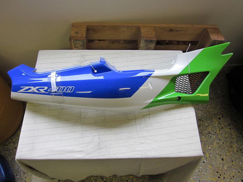 Kawasaki zx400 zxr400 l1 l2 91-92 green right side cover rh 36010-5467-ke nos