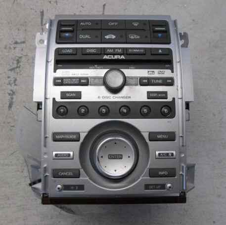 06-08 acura rl 6 cd mp3 dvd 4xl2 radio oem