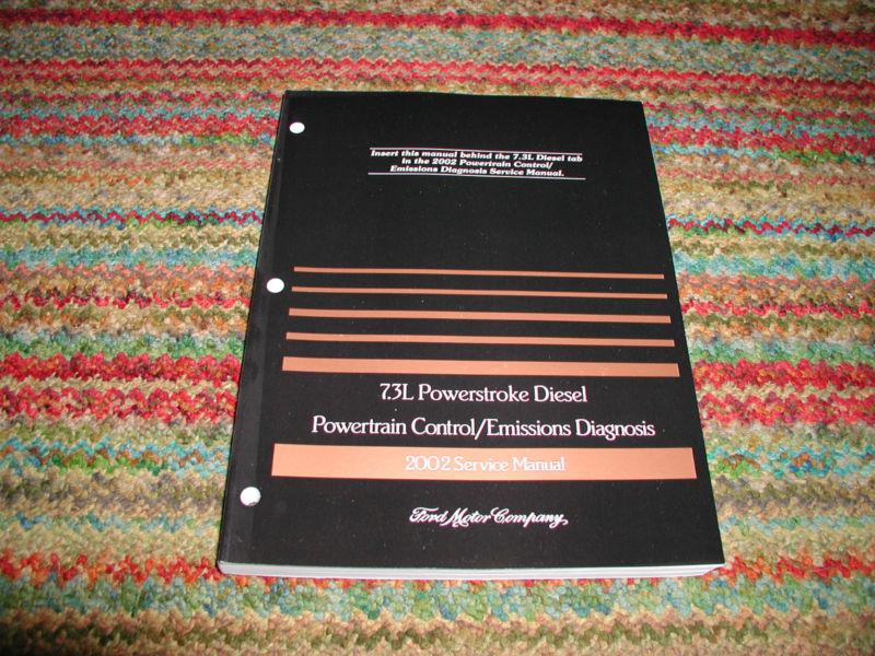 2002 ford truck f-250 f-350 excursion 7.3l diesel superduty service shop manual 