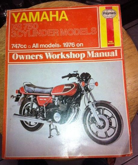 Haynes workshop manual yamaha xs 750 3 cylinder models 747cc all models 1976 on