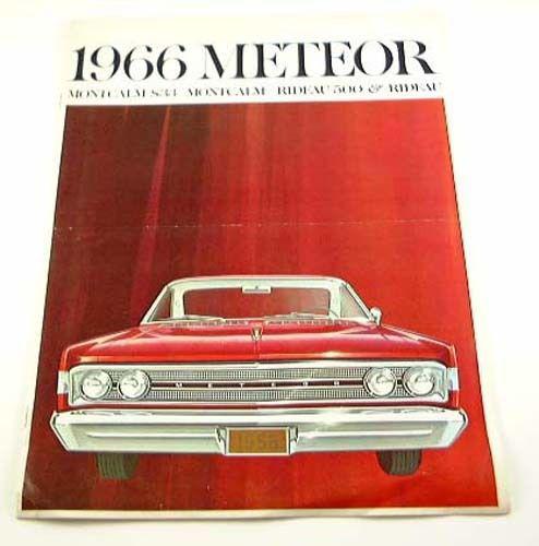 1966 66 mercury meteor brochure montcalm s33 rideau 500