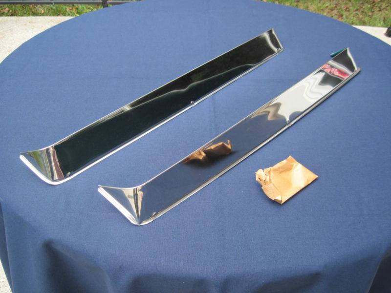Nos 1953 1954 plymouth 2 door " kromvents " side window chrome visors  in box