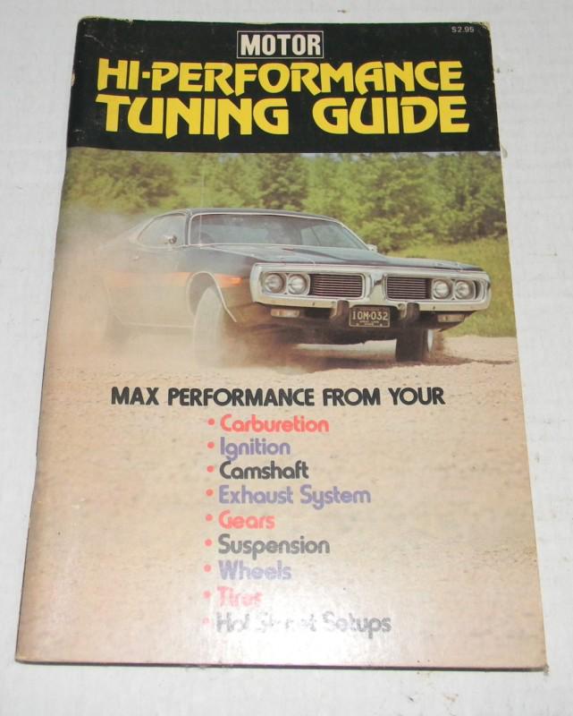 Motor hi-performance tuning guide pb 1973 carburetor cams exhaust