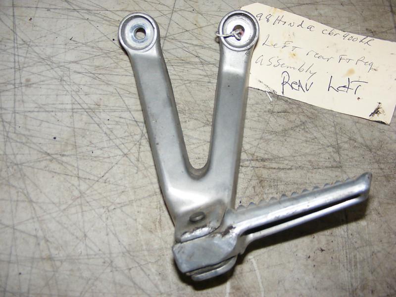 98 honda cbr900rr rear foot bracket and peg left