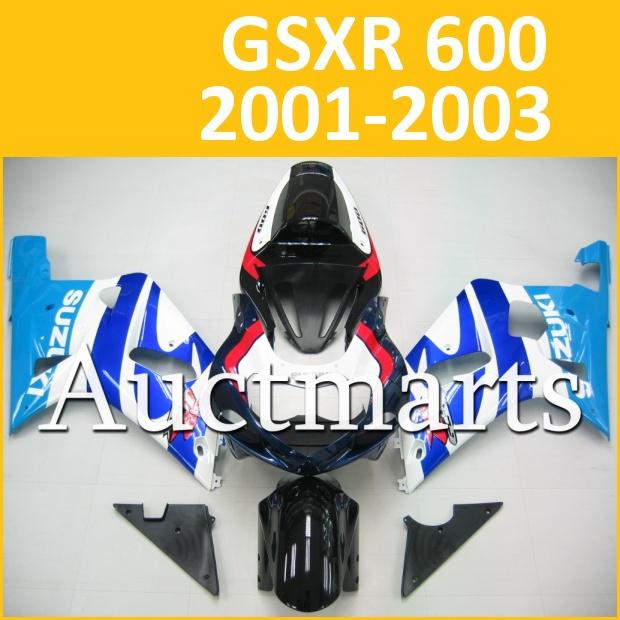 Fit suzuki 01 02 03 gsxr 600 gsx-r600 2001 2002 2003 fairing k1 bodywork b13 a23