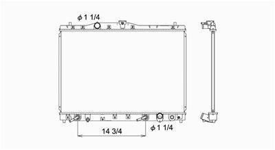 Sherman 99691 radiator fits acura rl