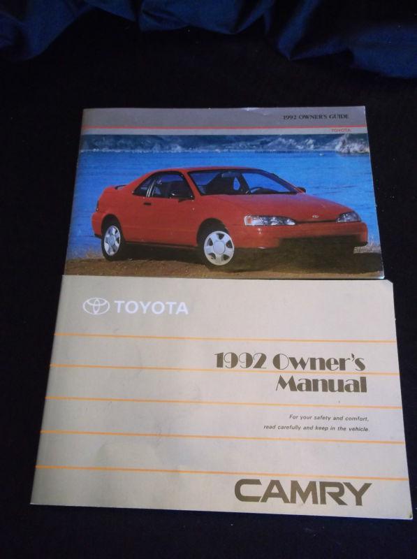 92 toyota camry owner's manual w/ owners guide