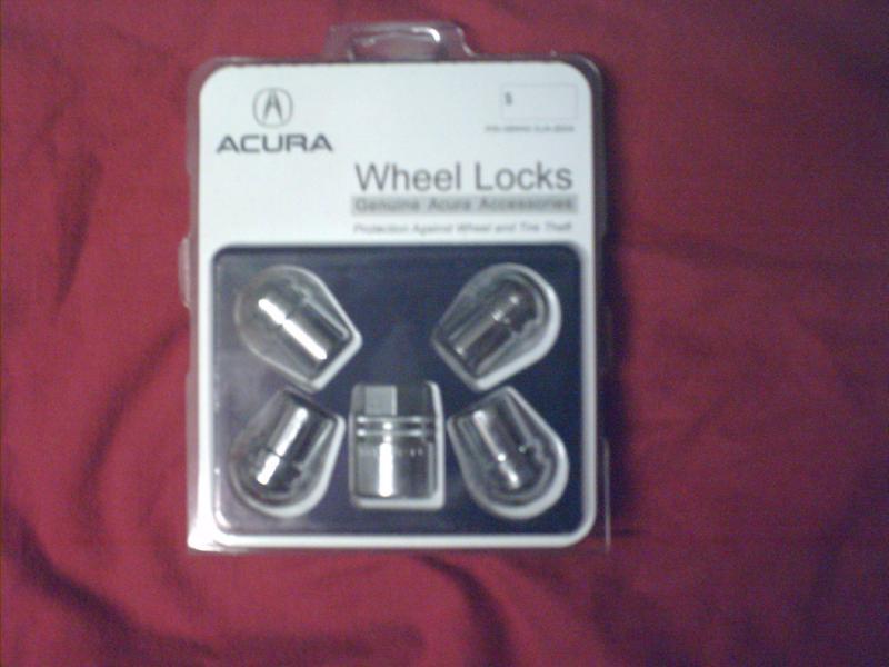 Acura mdx, tl, factory wheel locks