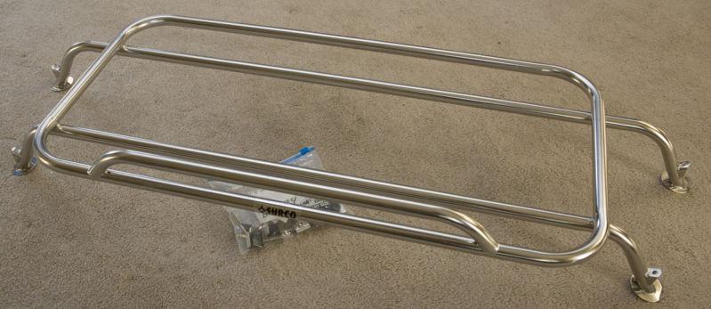 Surco stainless steel removable deck rack- bmw z4 high gloss silver dr1006