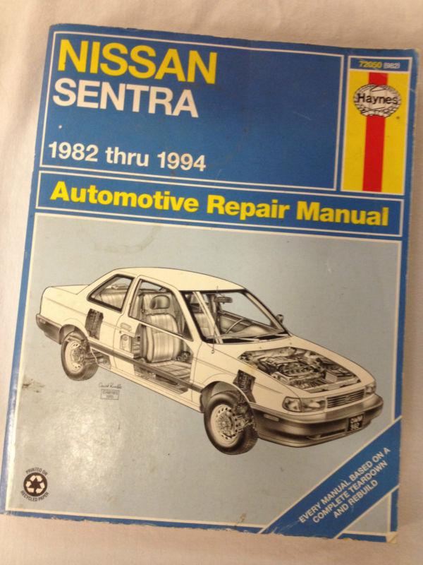 Nissan sentra 1982-1994 haynes repair manual rebuild service excellent condition