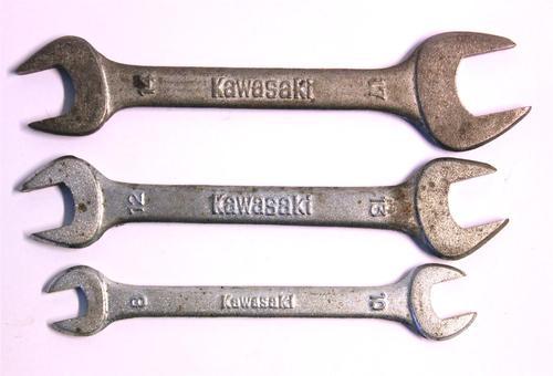 Vintage kawasaki motorcycle wrenches 8x10 12x13 14x17 mito 1 2 japan made