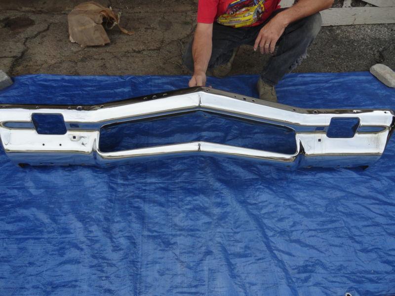 1972 chevrolet front bumper. ( plated ) 