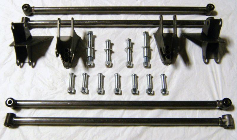 Universal street hot rod parallel rear four link kit 4 bar kit 32 1/2" bars nice