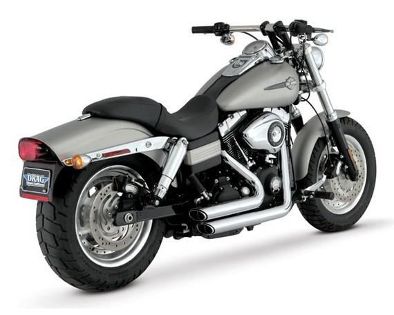 Vance & hines shortshots staggered exhaust full system chrome for harley dyna