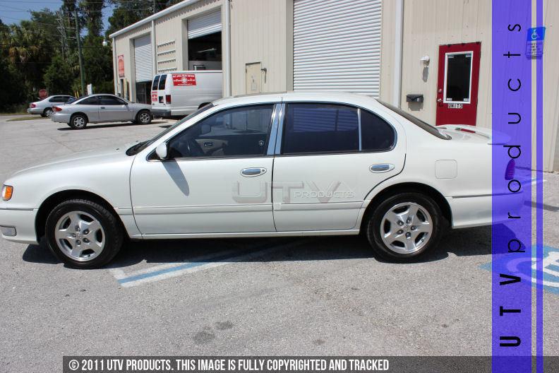 1996 - 1999 infiniti i30 6pc stainless steel beveled chrome pillars posts trim