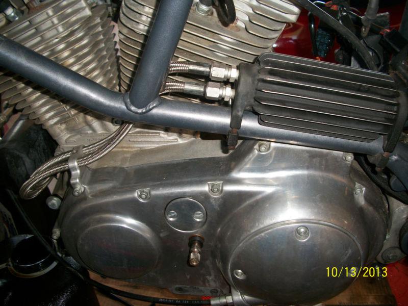 Harley davidson buell oil cooler, adapter, & stainess steel braided lines