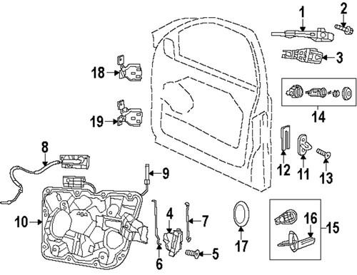 Jeep oem 56046736ae front door-transmitter