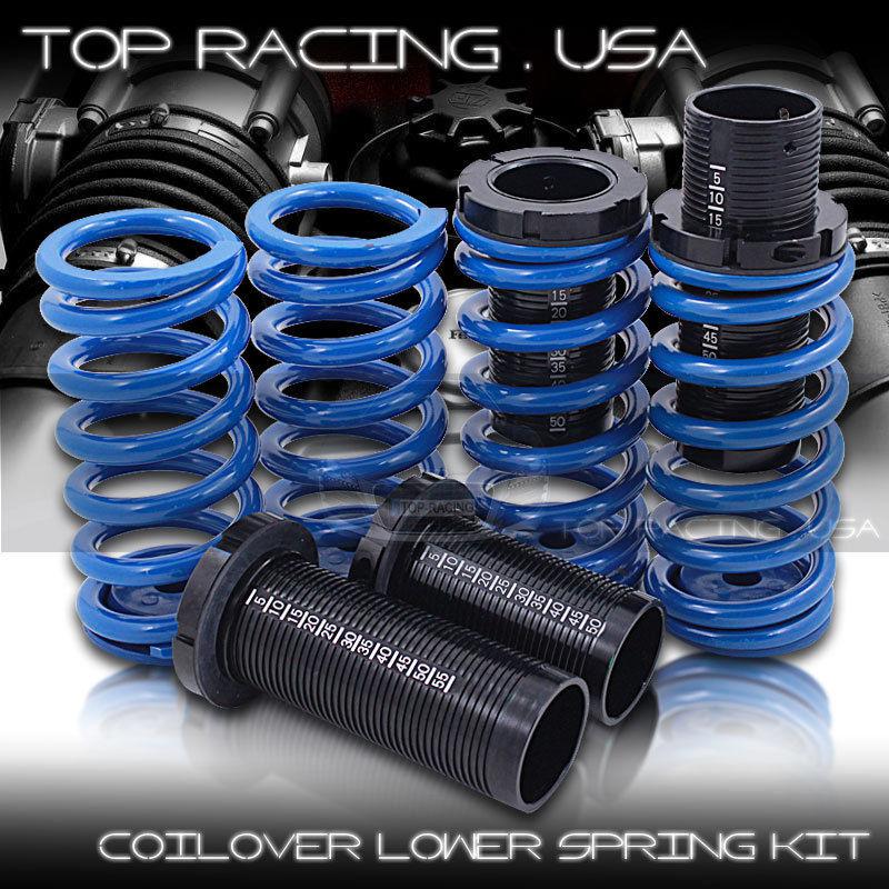 Honda & acura racing adjustable scale coilover lower lowering springs blue