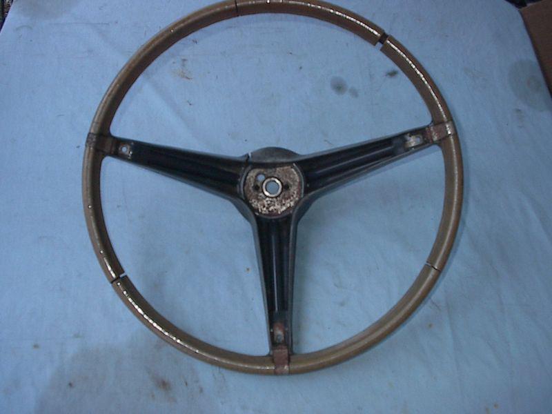 Amc stock wood grain charcol sterring wheel off my sc rambler 1970 69 68 amx jav