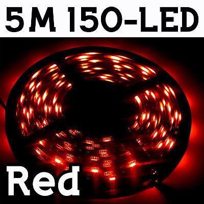 5m red flexible car 150 led 5050 strip neon light m1