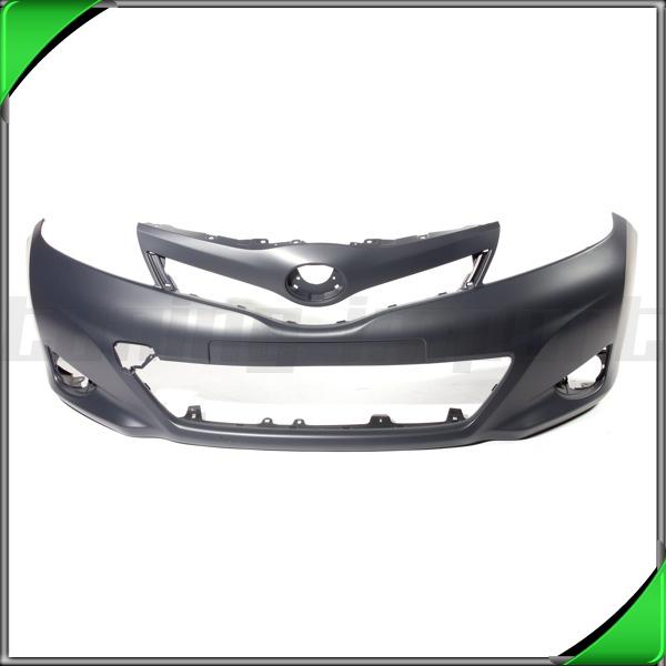 New bumper cover front 2012-2013 toyota yaris primed black facial to1000381 l/le