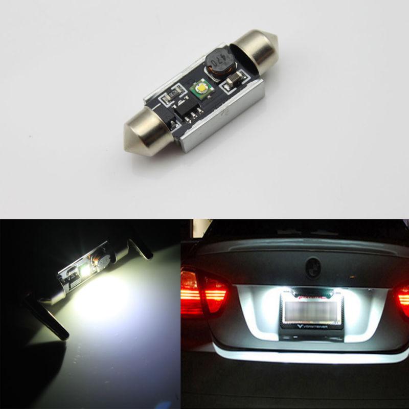 2x 39mm c5w cree 5w led super white no error license plate light for bmw audi vw