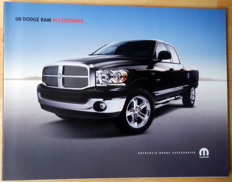 New 2008 dodge ram 1500 2500 3500 mopar dealer accessories catalog brochure