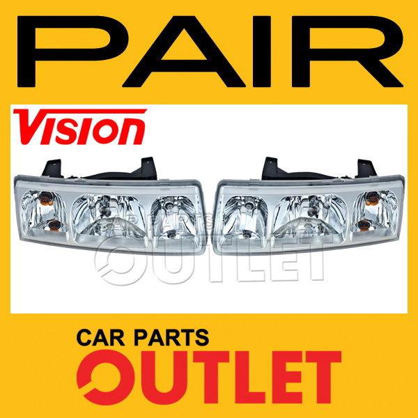 New 2005 saturn vue head light lamp left+right pair assembly lh+rh 05