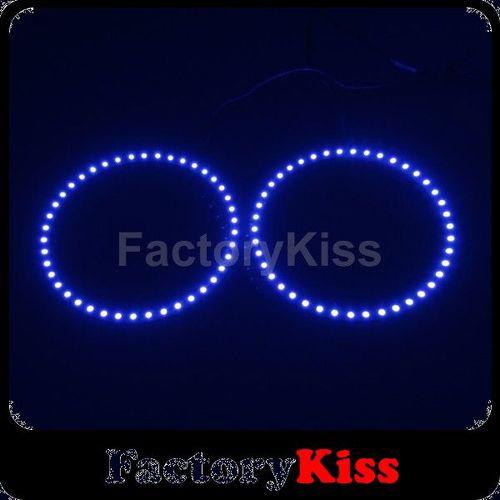 2x 140mm bmw angel eyes 42 smd led ring car light blue