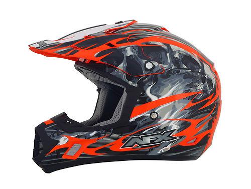 Afx fx-17 inferno mx offroad helmet orange multi