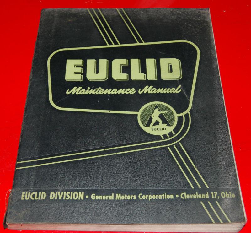 Euclid v-71 gm diesel engine maintenance & overhaul service manul book repair 60