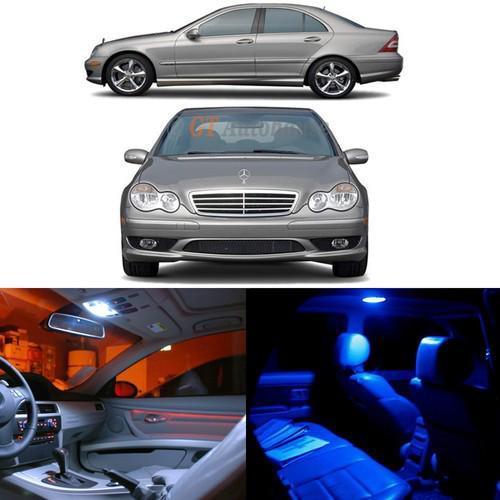 2000 - 2007 mercedes w203 c-class 8-light led full interior lights package deal