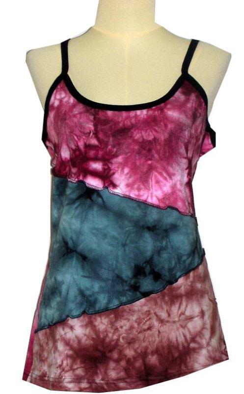 Funky gothic flower star rock emo lady women party day tank top t-shirt sz l