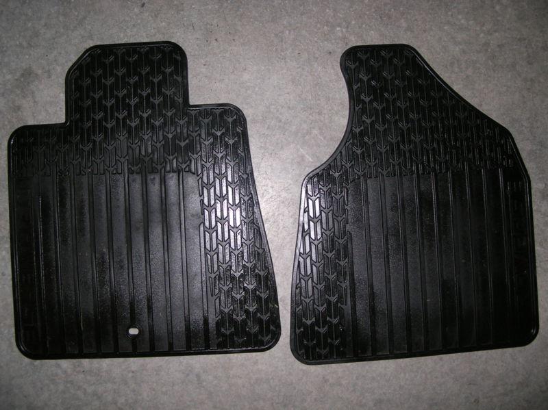 Chevrolet traverse all weather front floor mats by gm dark grey used